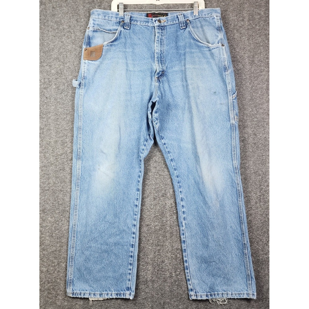 Wrangler Riggs Workwear Carpenter Pants Mens 40x30 Blue DuraShield Denim 3W020AI